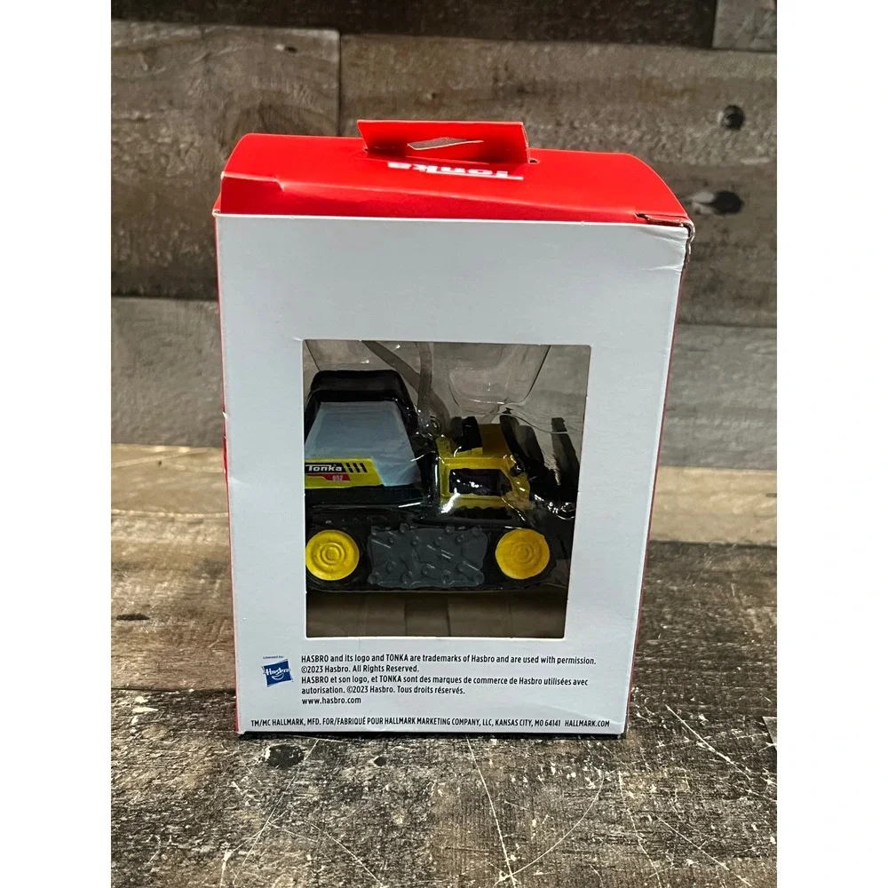 Hallmark Tonka Bulldozer Christmas Tree Ornament 2023 Yellow Construction Truck